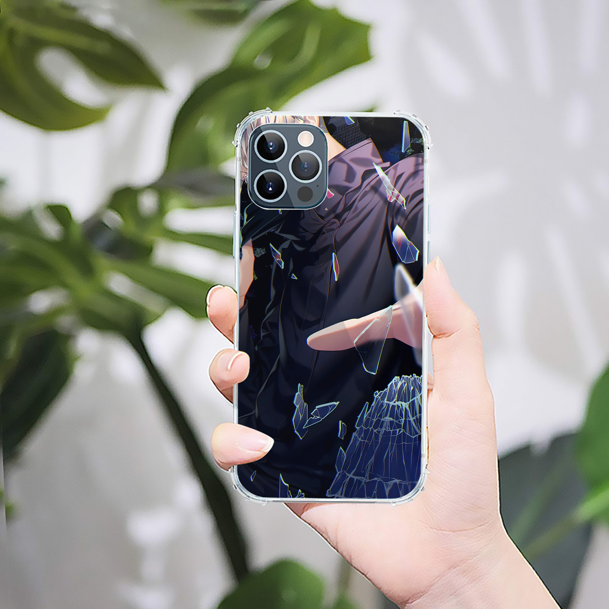 （画像用） 呪術廻戦 Jujutsu Kaisen 【iPhone 12シリーズ対応】透明スマホケース（クリアソフトケース）